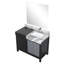 Ensemble de meuble-lavabo noir et gris avec robinet Lexil Zilara