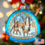 4'' Glass Hanging Figurine Ornament