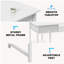 Bureau d'ordinateur Bureau d'ordinateur de chambre à coucher de 48 pouces avec tablettes en tissu-812705441