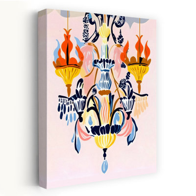 Contemporary Art Colorful Retro Vintage Architecture Art