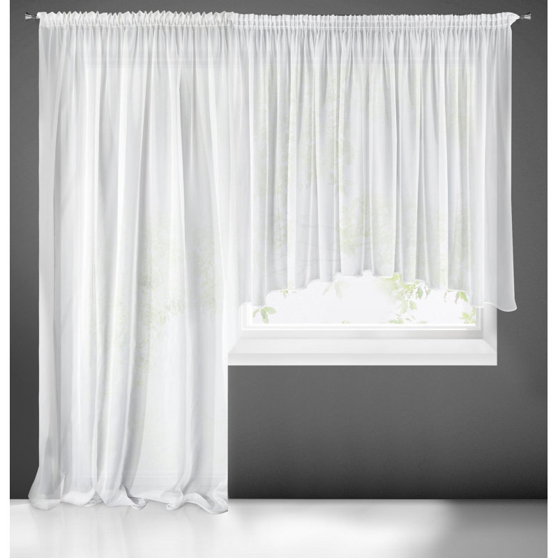 Shreyas Semi Sheer Curtains Single Panel