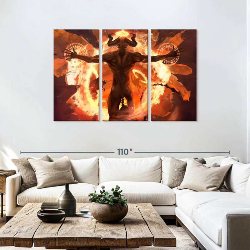 Kelan Demon, 48" H x 74" W