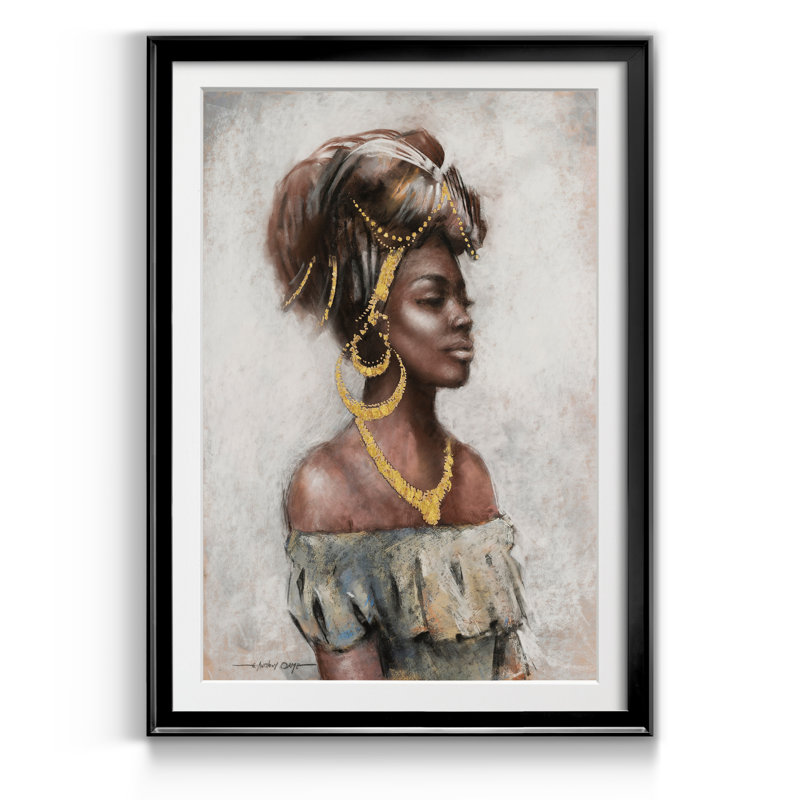 Beauté et grâce - Reproduction d'art sur papier encadrée, H 18,5 po x l 24,5 po x P 1,5 po, Noir