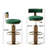 Hector - Modern Luxury Adjustable Height Swivel Velvet Fabric Bar Stools Set Of 2-1049257202