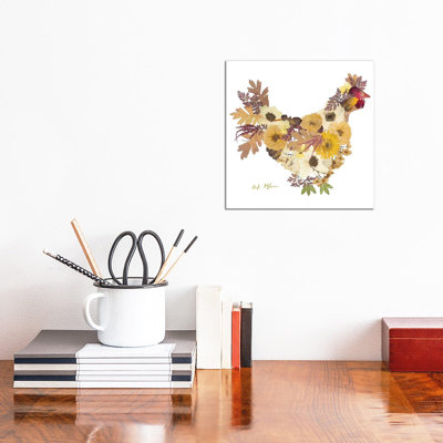 Chicken 1 Piece Wrapped Canvas Wall Art