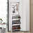 Mirror Hall Tree With 3 Flip-Tier Drawers, Hooks&Hangers
