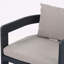 Chaises de salle à manger d'extérieur en aluminium avec coussins confortables, ensemble de 2-1007392718
