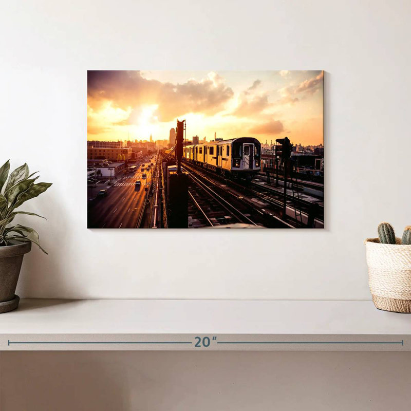 New York Train, 8" H x 12" W