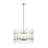 Eletto 5-Light Dimmable Glass Drum Chandelier-2031856678