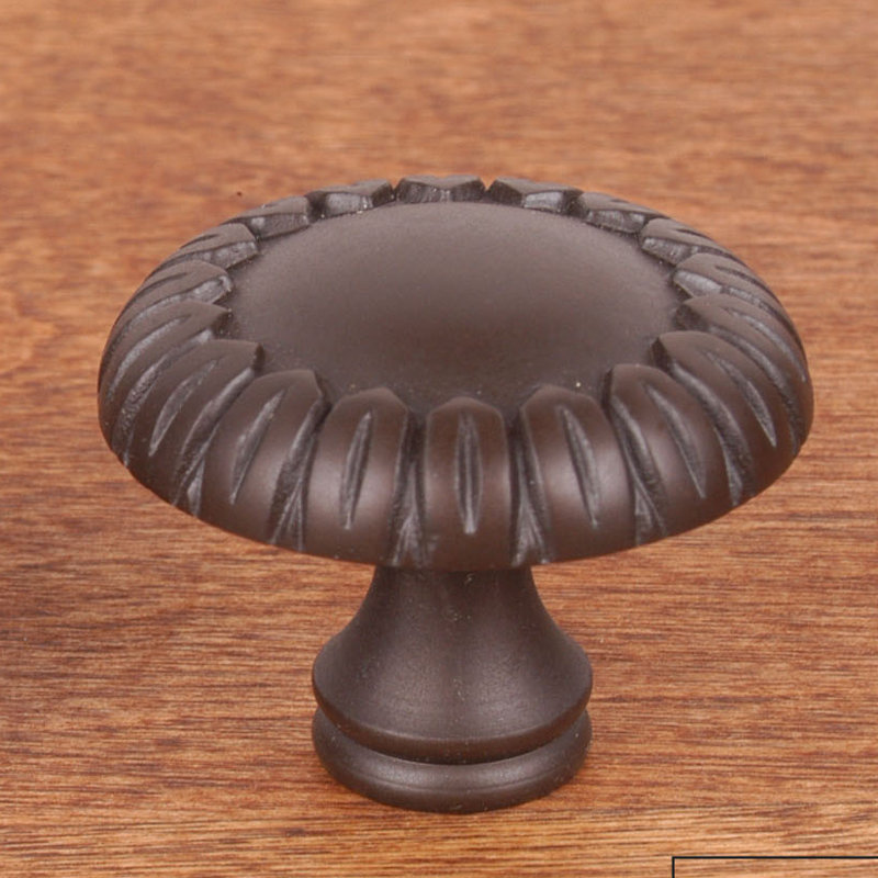 Poignée champignon avec pétales End CK Series, Grand, Bronze huilé