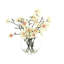 Organic Modern Butterfly Magnolia Arrangement