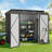 Aiho 6 ft. W X 4 ft. D Galvanized Steel Horizontal Storage Shed-65754512