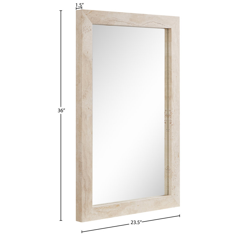 Miroir Pavia, Naturel, Travertin