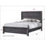 Mobilier de chambre à coucher rustique en bois de 1 lit à panneaux grand lit de style contemporain gris-2066327546-2066327549