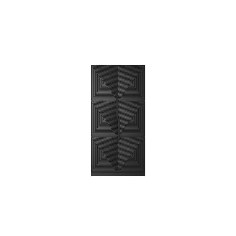 Myreon Wardrobe 100 2d, Black Matt