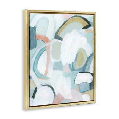  "Pastel Arched Forms", art mural encadré flottant par Grace Popp