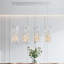 Mini luminaire suspendu réglable 4 lumières lustres en cristal-80442429