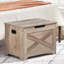 Coffre de rangement, coffre en bois avec charnière de sécurité et plateau relevable, banc de rangement pour entrée, chambre à coucher, salon, assemblage facile