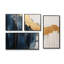 «Waves Of Joy Minimal Nova» - 4 impressions sur toile modernes-1237090498-1237090499