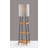 63.25'' Black Column Floor Lamp with USB
