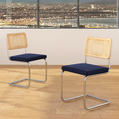 Chaise d'appoint en velours Walsh