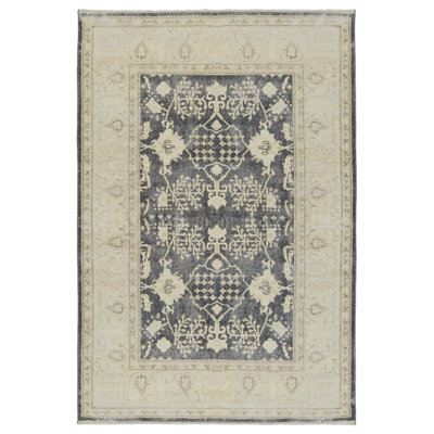 Pia Medallion Navy/ Cream Area Rug (6'X9')