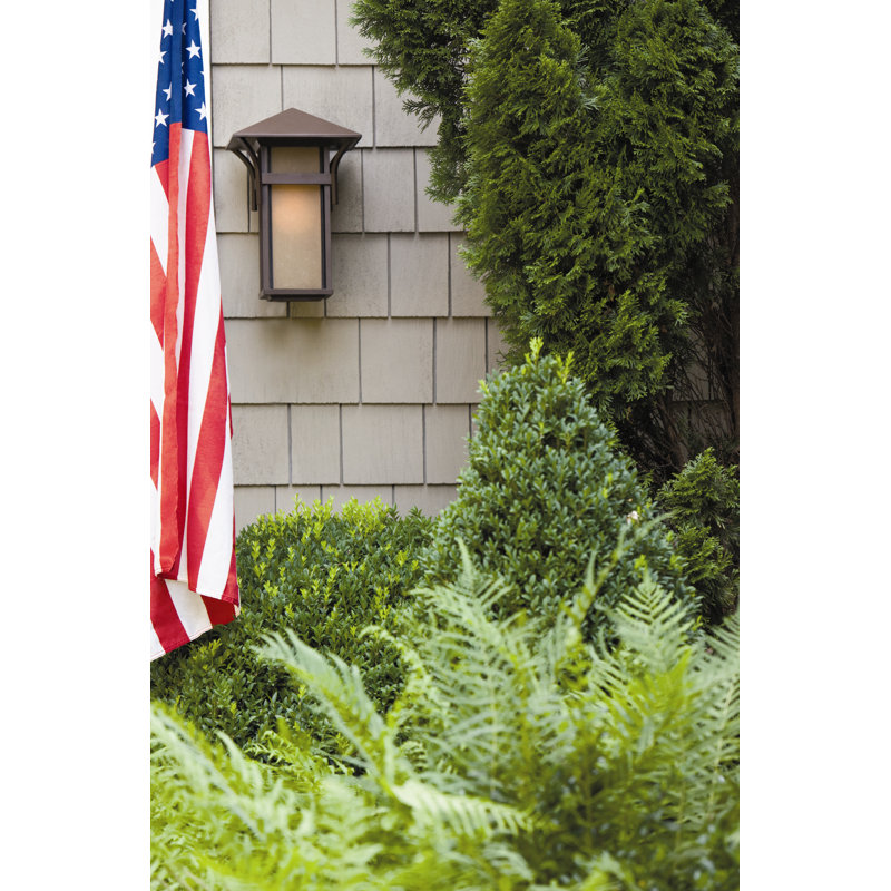 Harbor Outdoor Wall Lantern, Non-Energy Saving/Non-Dark Sky, Anchor Bronze, Small