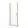 Infinity 33'' - 34'' W x 65.56'' H Semi-Frameless Shower Door with Clear Glass