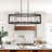 Prathik 5-Light Dining Room Chandelier with Clear Glass,Oiled Rubbed Bronze Finish