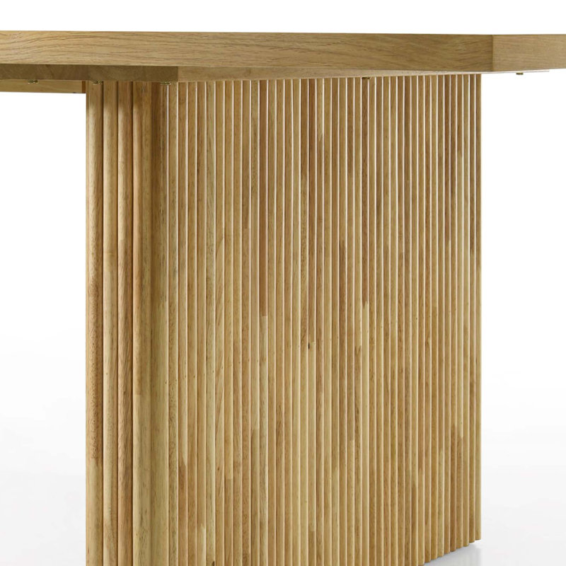 94" Einar Rectangular Dining Table, Natural Finish