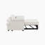 Canapé-lit en velours beige-153182093