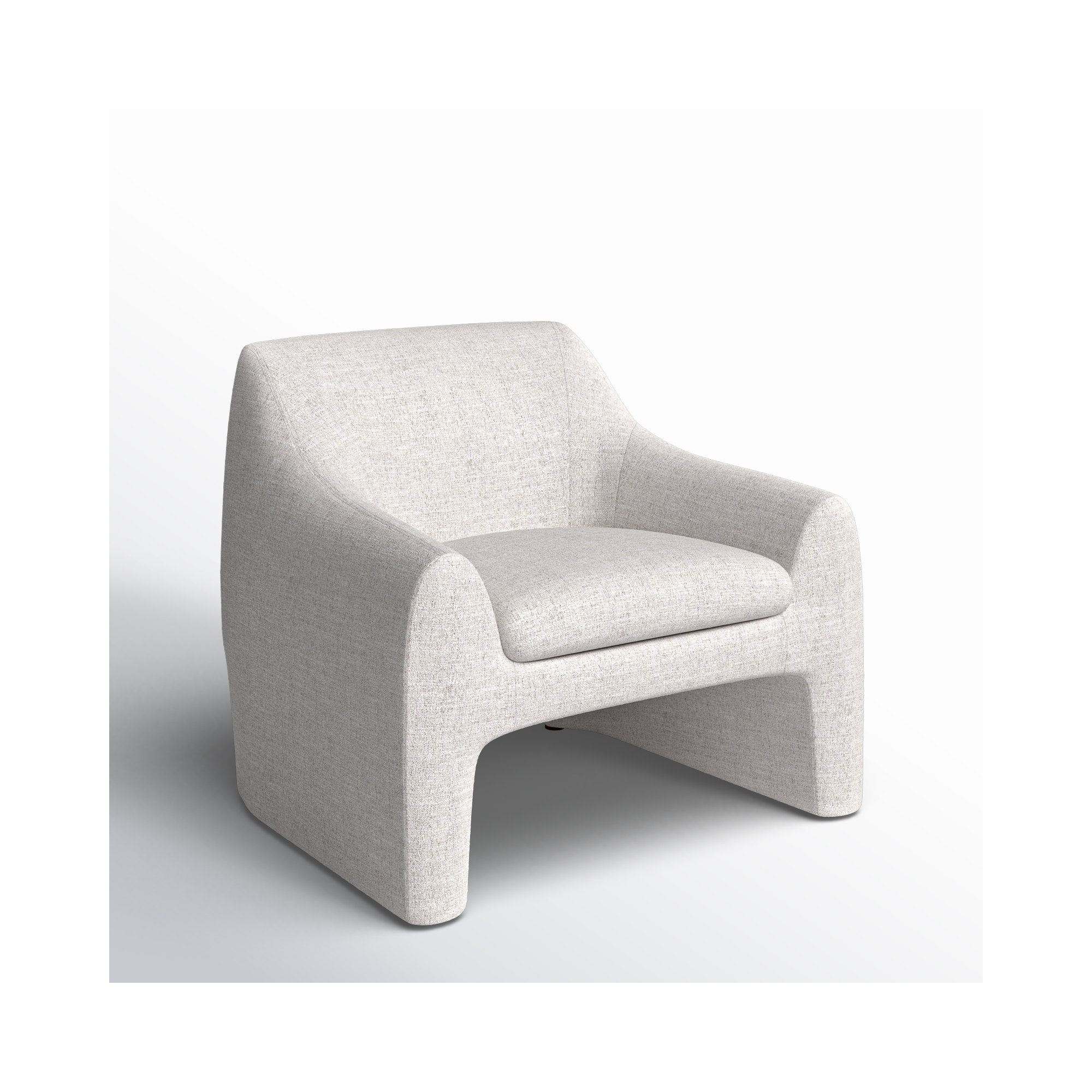 Addi Upholstered Armchair, Nathan Wheat Tweed