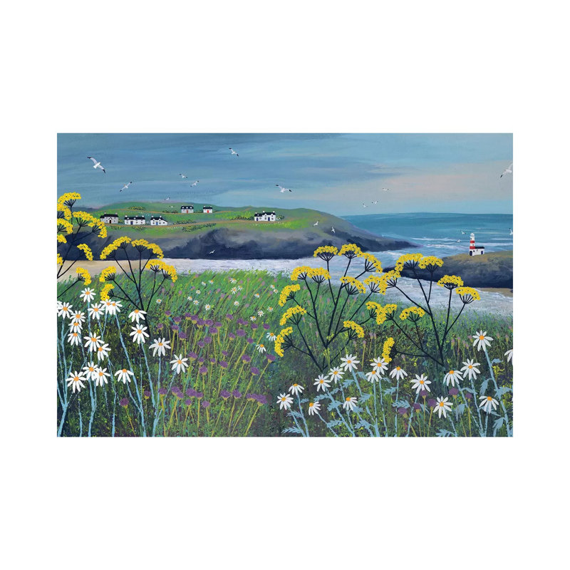 Headland Cottages by Jo Grundy - Wrapped Canvas Print, 101.6 cm H x 66.04 cm W