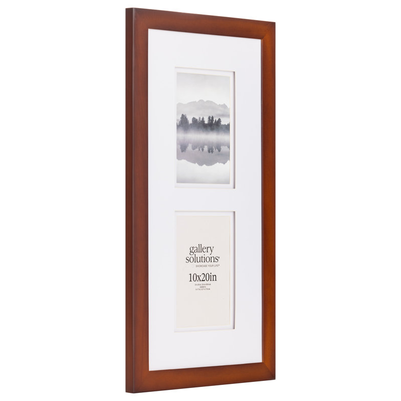 Arindra Double Photo  5x7 Collage Picture Frame, Brown