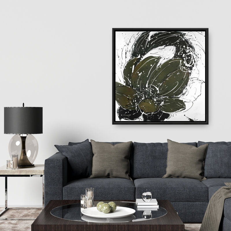 " Abstract Flower With Paint Splash "