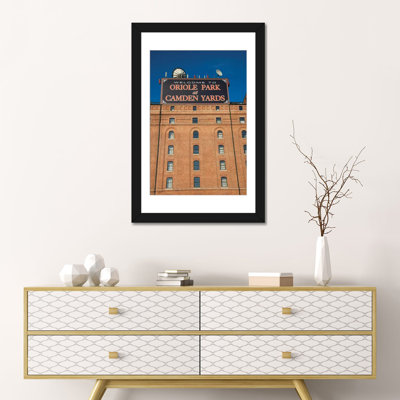 «Low Angle View of a Baseball Park 2, Oriole Park at Camden Yards, Baltimore, Maryland, USA», reproduction de photo sur toile