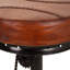 Aarran Swivel Upholstered Adjustable Height Counter Stool with Metal Frame