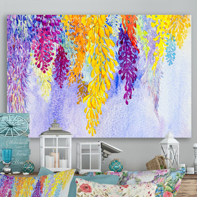 «Colorfull Blooming Flowers Composition V», reproduction sur toile flottante