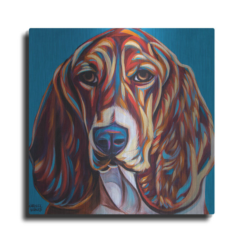 «Dog Besties 2» par Carolee Vitaletti, H 36 po x l 36 po