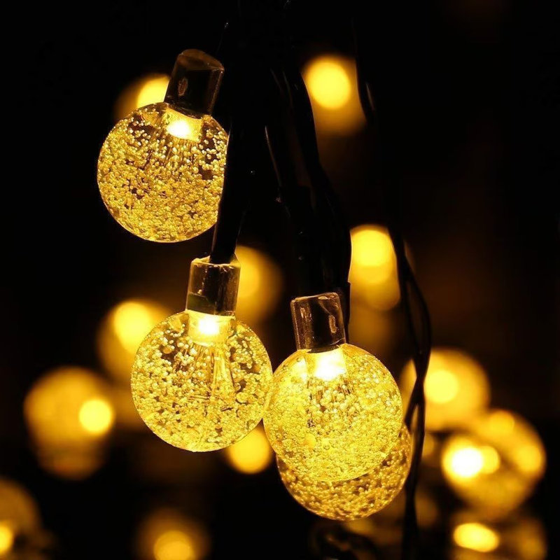 Guirlande de 8 lumières Prescott, Jaune