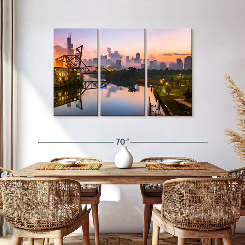 Rorry St. Charles Bridge Chicago, 36" H x 57" W