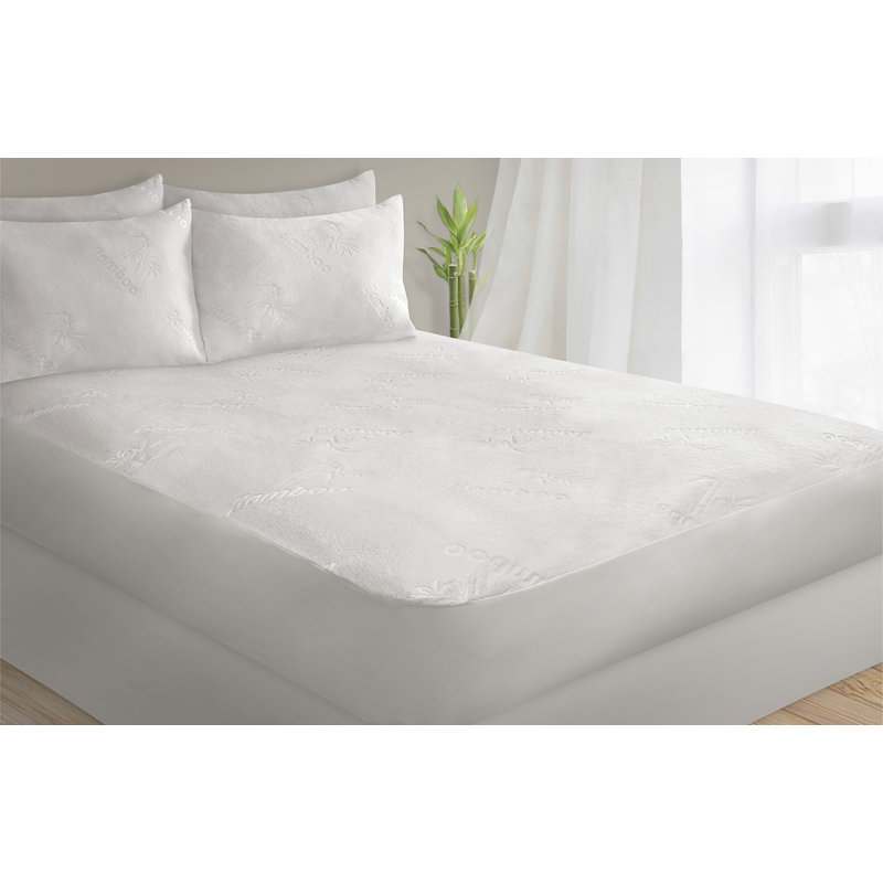 Swensen Waterproof Fitted Mattress Protector, Twin