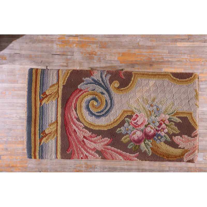 Antique Savonnerie French Knotted Rug