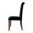 Brown Wooden Dining Chair With Velvet Cover-2011609376