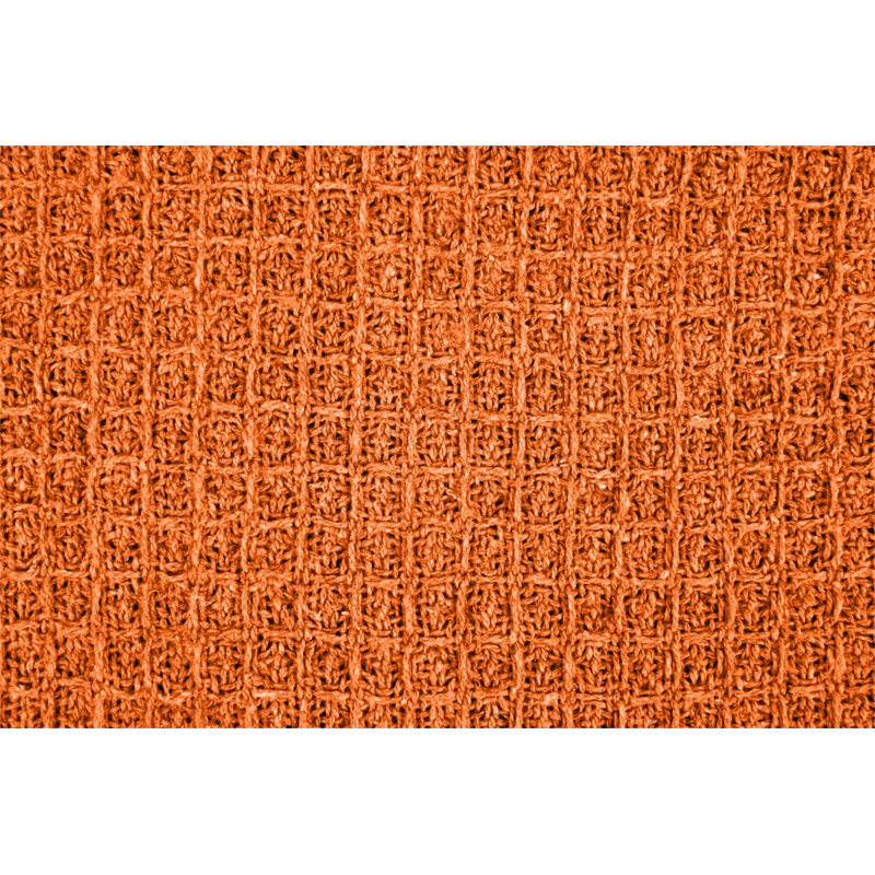 Vitela Throw Blanket, Orange, Small Single (2'6)