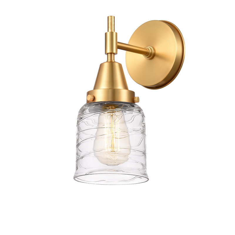 Amede Armed Sconce, Satin Gold