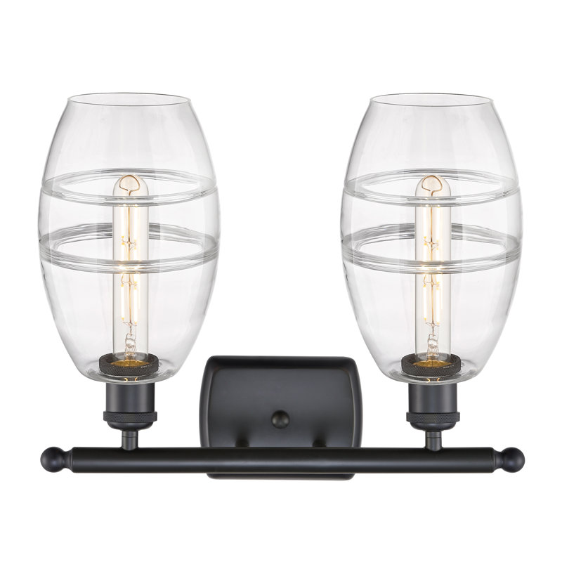 Bettylou 2 - Light Dimmable Vanity Light, Clear, Matte Black