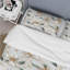 Glamorous Gold And White Marble Pearl Opulence - Ensemble de housse de couette à motif floral-818158189
