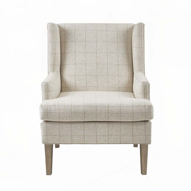 Fauteuil d'appoint rembourré, Beige