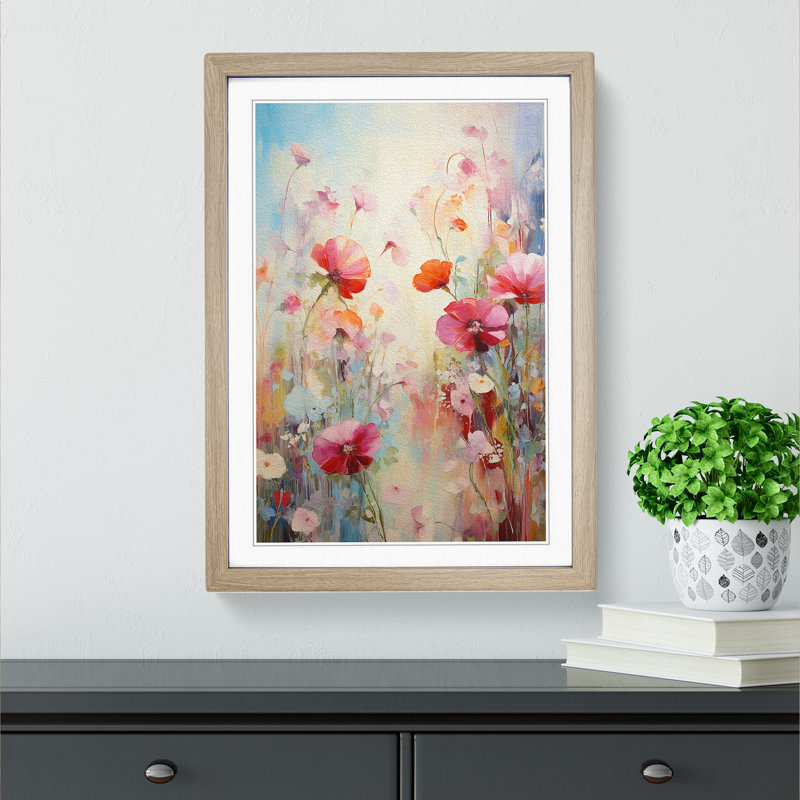 Single Picture Frame Print on Wood, Oak Framed, 64cm H x 46cm W